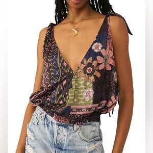 NWT FREE PEOPLE TIED TO YOU TANK TOP